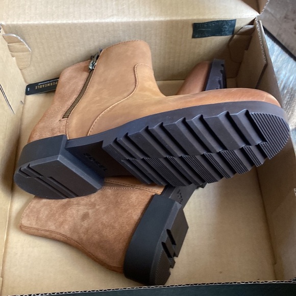Sorel emilie II ZIP Taffy leather brown tan luggage waterproof boots 9 - Picture 5 of 6